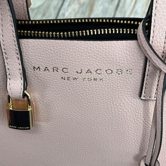 Marc Jacobs Mini Grind Coated Leather Tote Crossbody Bag Purse - Picture 3 of 12